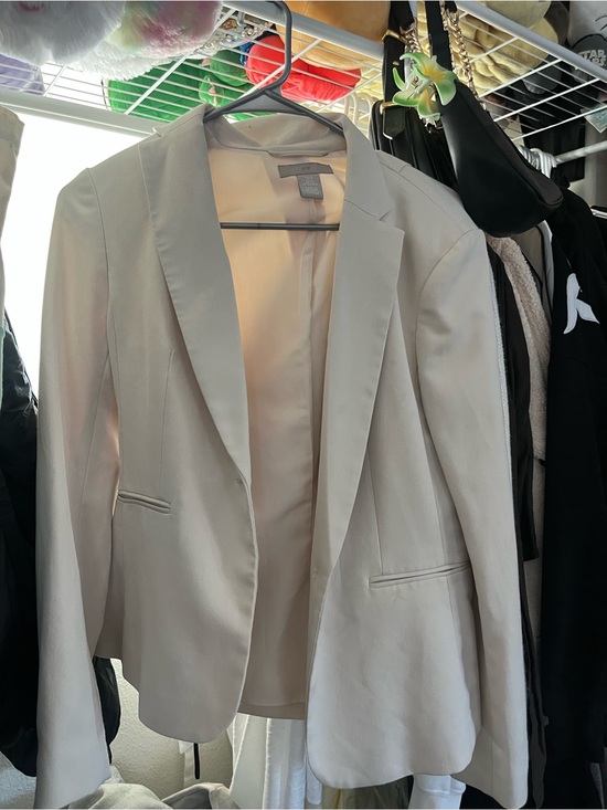 H&M Jackets & Blazers - H&M Light Cream Women's Blazer Jacket